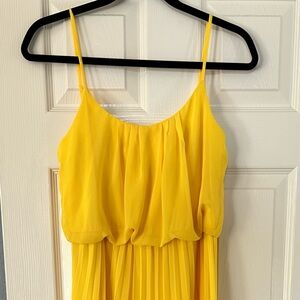 Bisou Bisou Vibrant Yellow Kids Dress